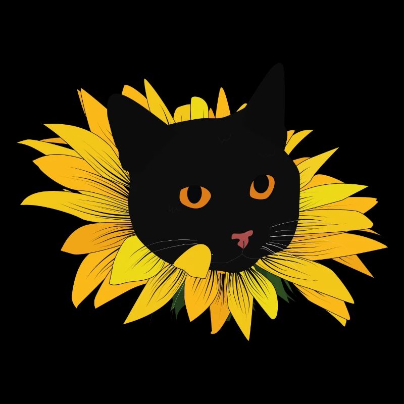 Kitten in sunflower