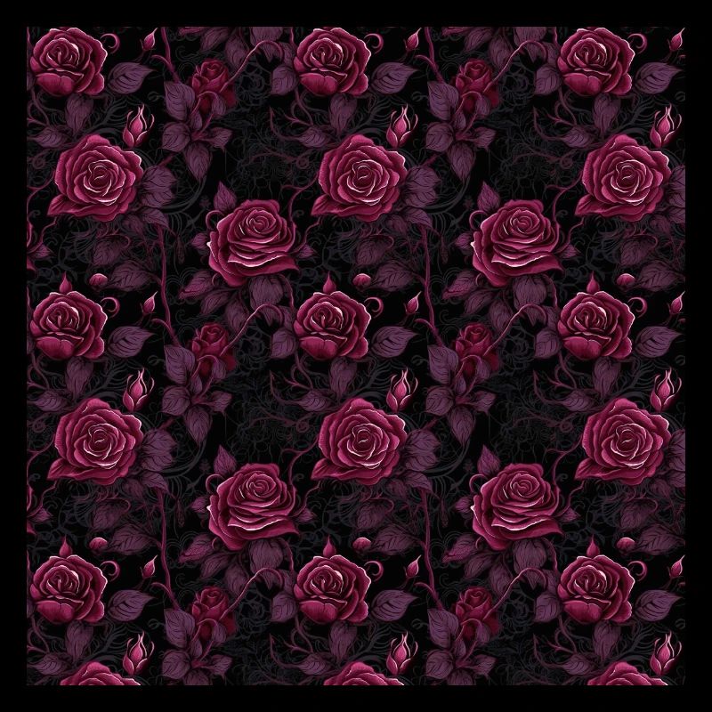 Roses Seamless Pattern Beautiful Elegant Aesthetic