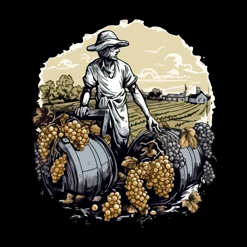 Les vendanges à l'ancienne