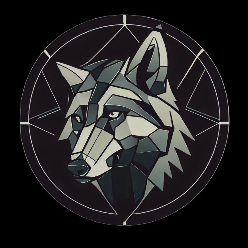 Geometric wolf