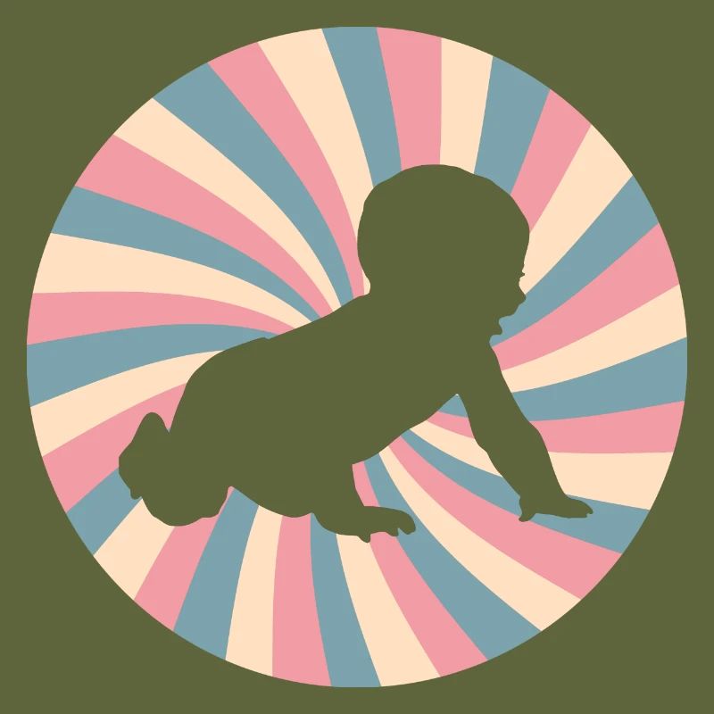annonce de grossesse - Bebe drôle rétro