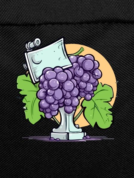 Trophy and bunch of grapes