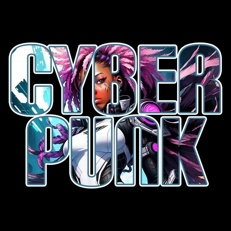 Cyber Punk - Black Girl Edition