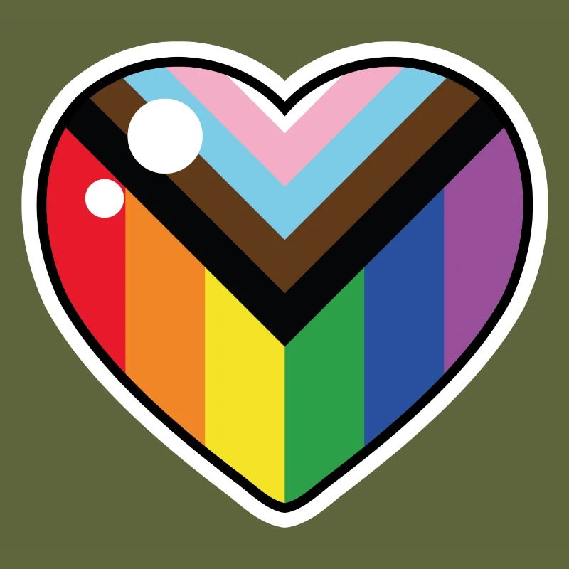 Cœur (drapeau de la fierté du progrès)