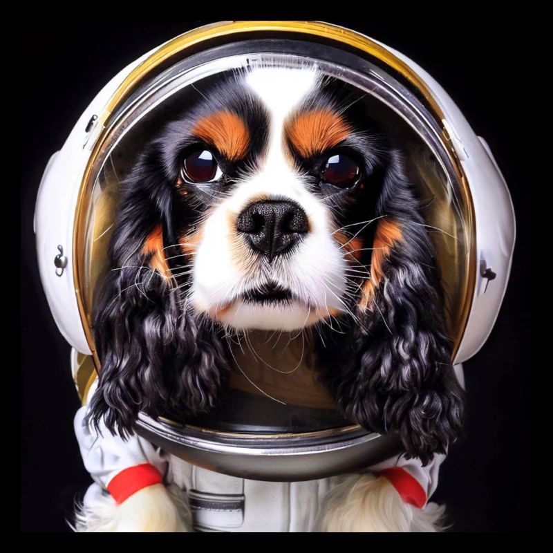 King Charles Cavalier Astronaut