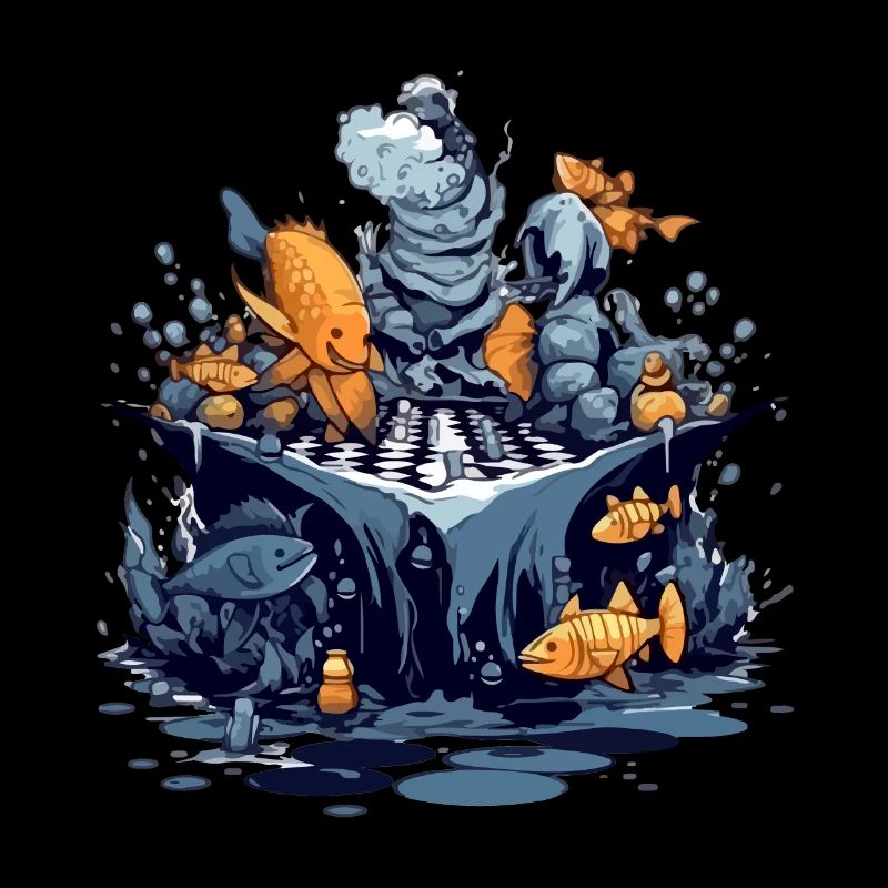 Fish play chess