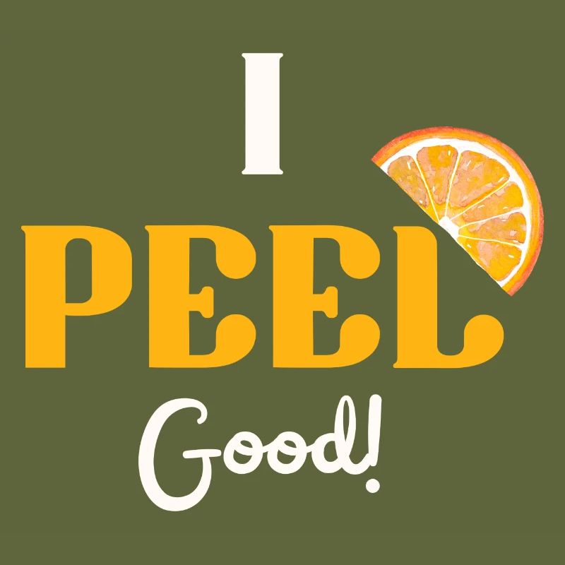 Ich schäle gute Orange