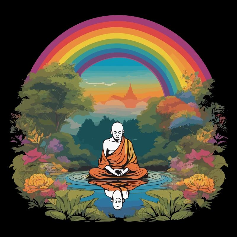 Regenbogen-Mönch