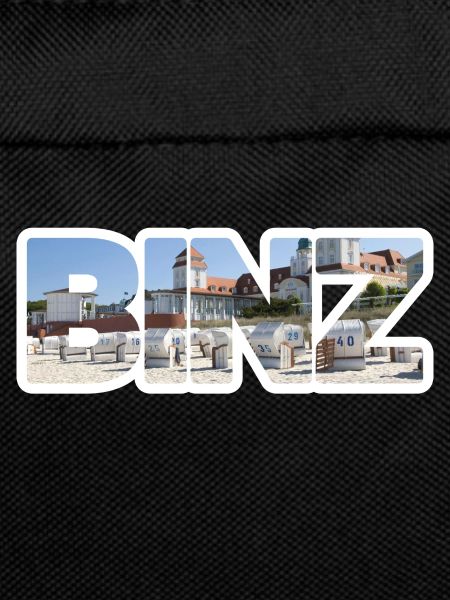 BINZ lettering with motif