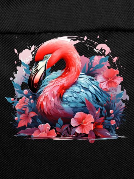Flamingo tropische Blumen Vogel