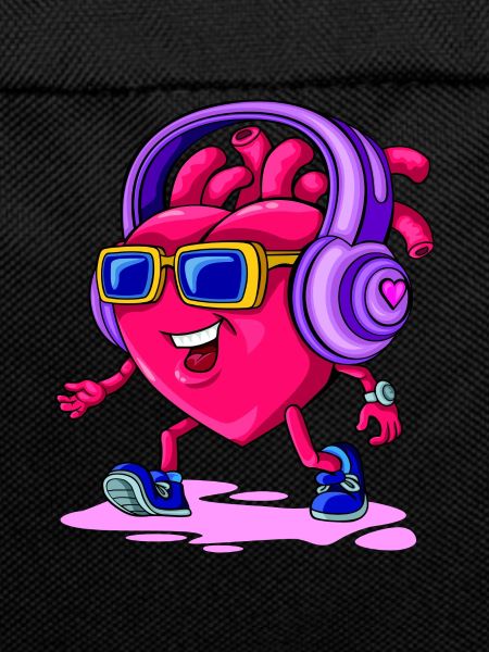 Valeewear - Happy heart with headphones