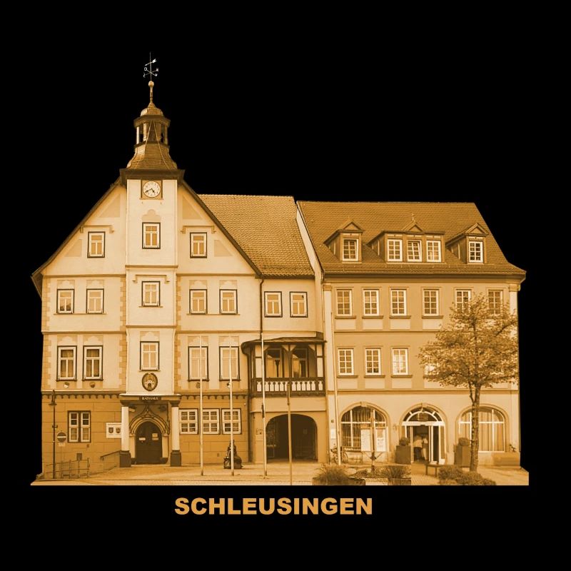 Hôtel de ville de Schleusingen Hildburghausen Thuringe