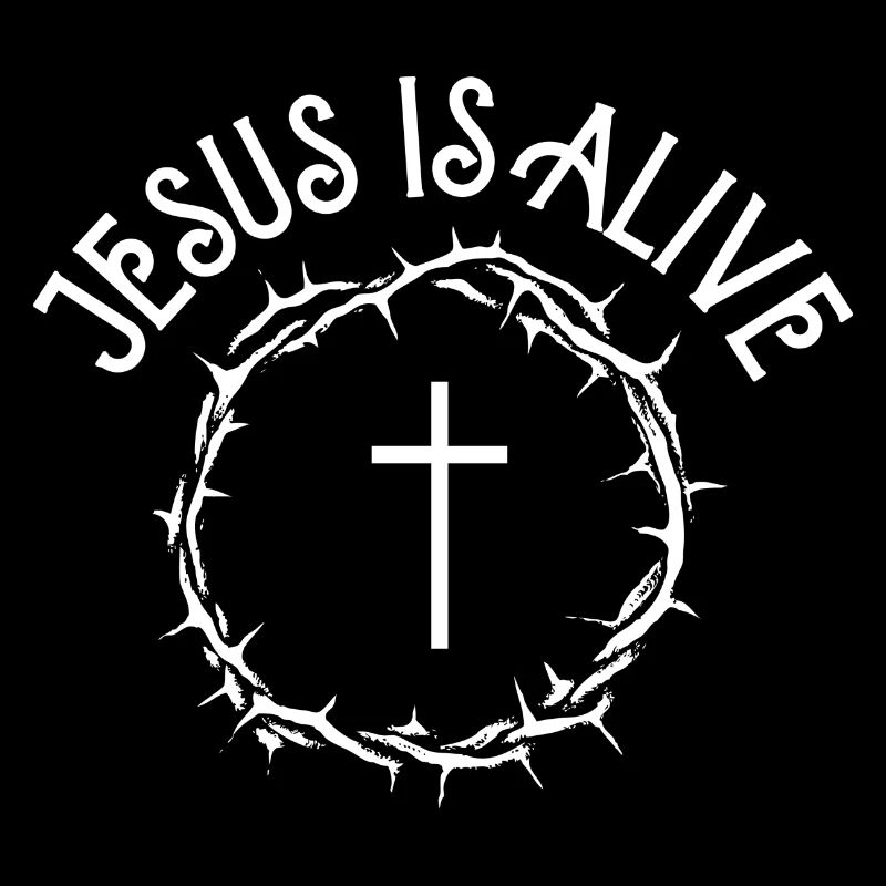 Jesus is alive white