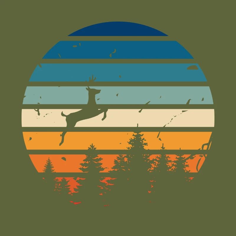 Retro deer