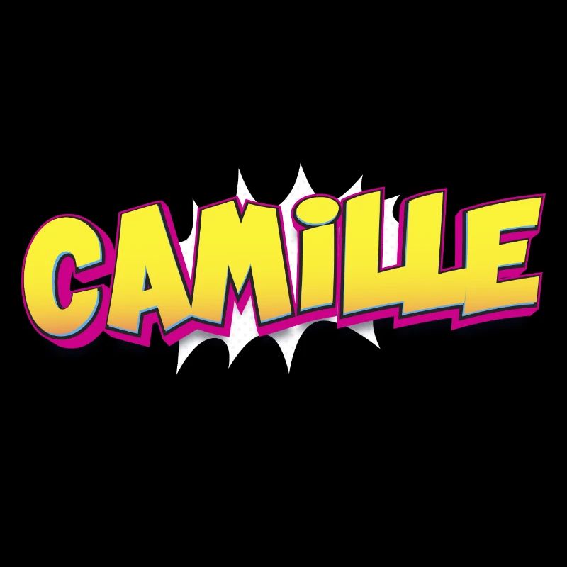 Camille benutzerdefinierter Name Comic-Stil Pop-Art,