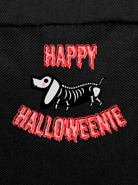 Halloween Dachshund Happy Halloweenie, white