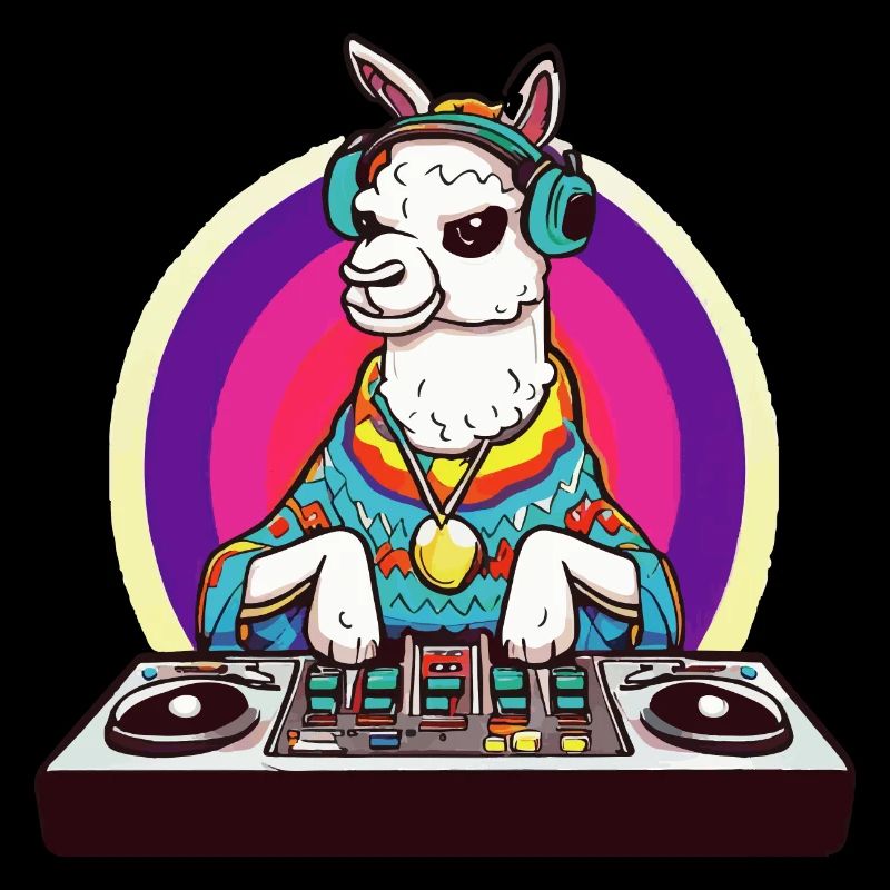 Alpaka Lama DJ Geschenkidee
