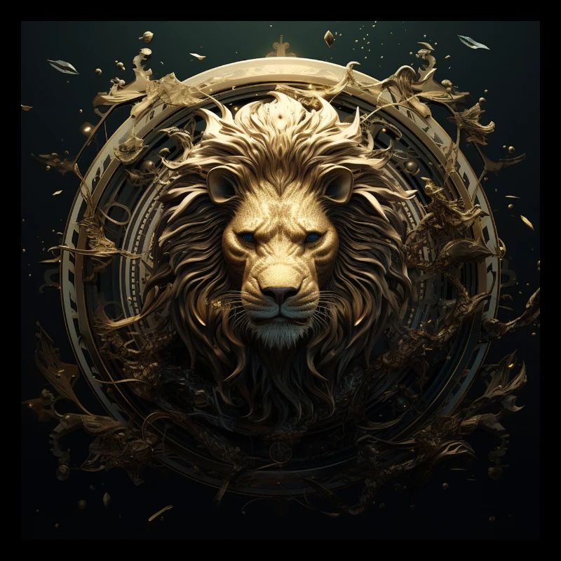 Goldener Löwe Emblem