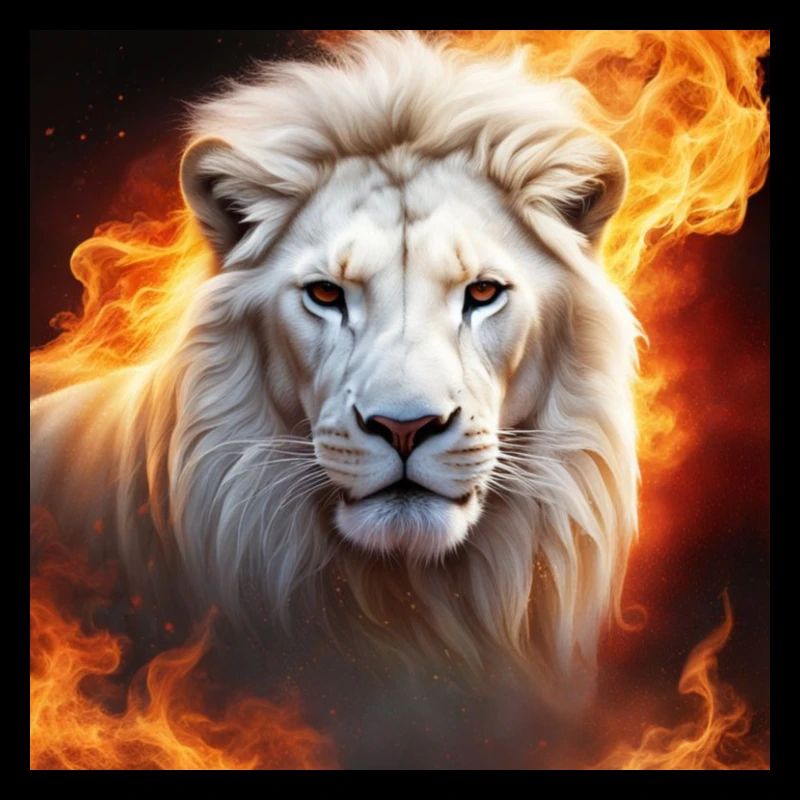 White Animal Feuerlöwe