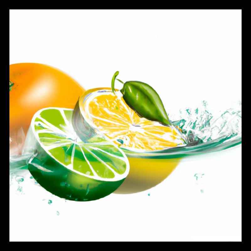 Zitrusfrüchte Splash