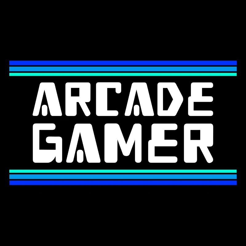 Arcade Gamer RetroGaming Blue