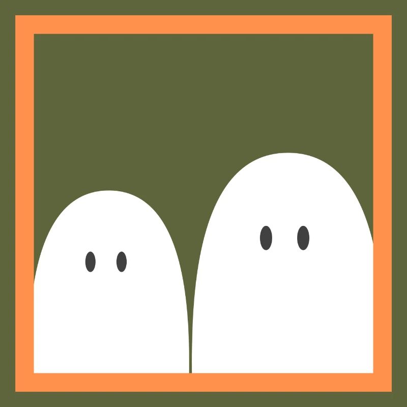 Ghost in a red frame