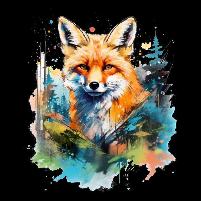Rotfuchs, Aquarellfuchs