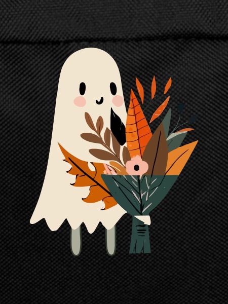 Ghost with bouquet of flowers