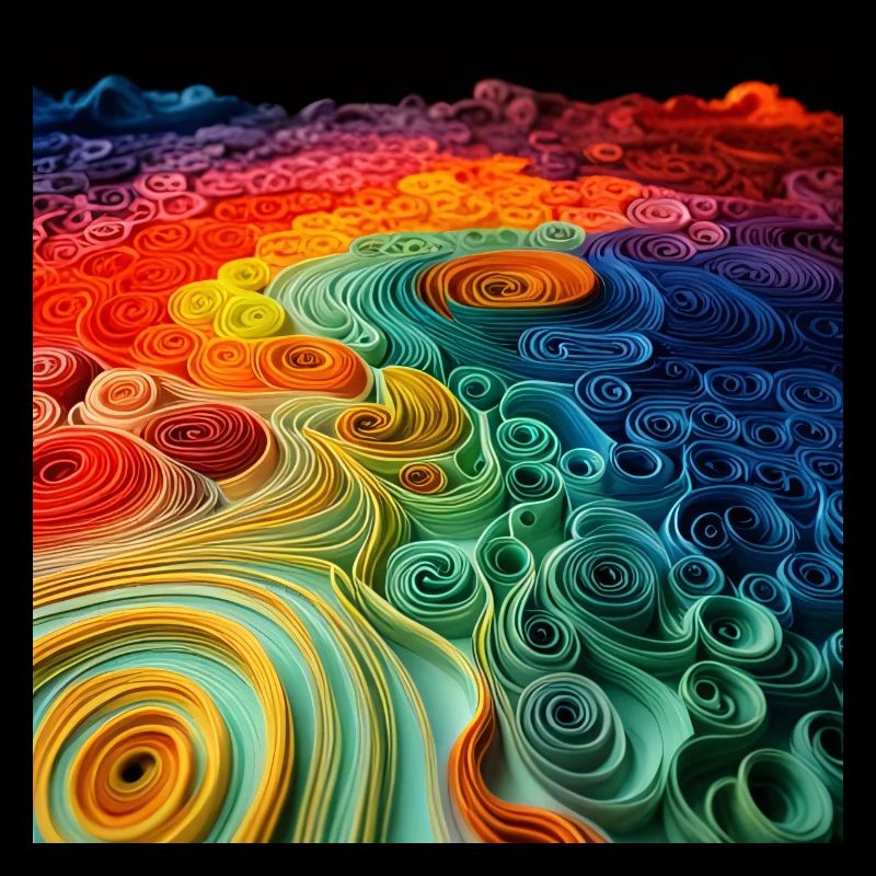 Rainbow spirals