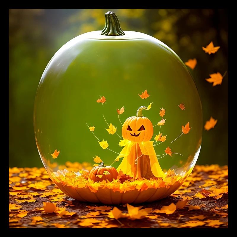 Halloween Pumpkin Ghost