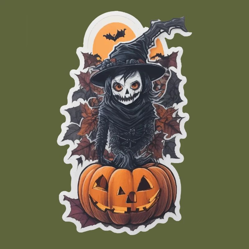 Helloween Pumpkin Witch
