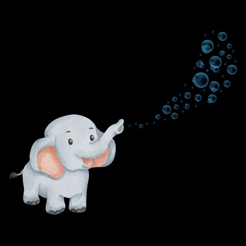 Blubbernder Elefant