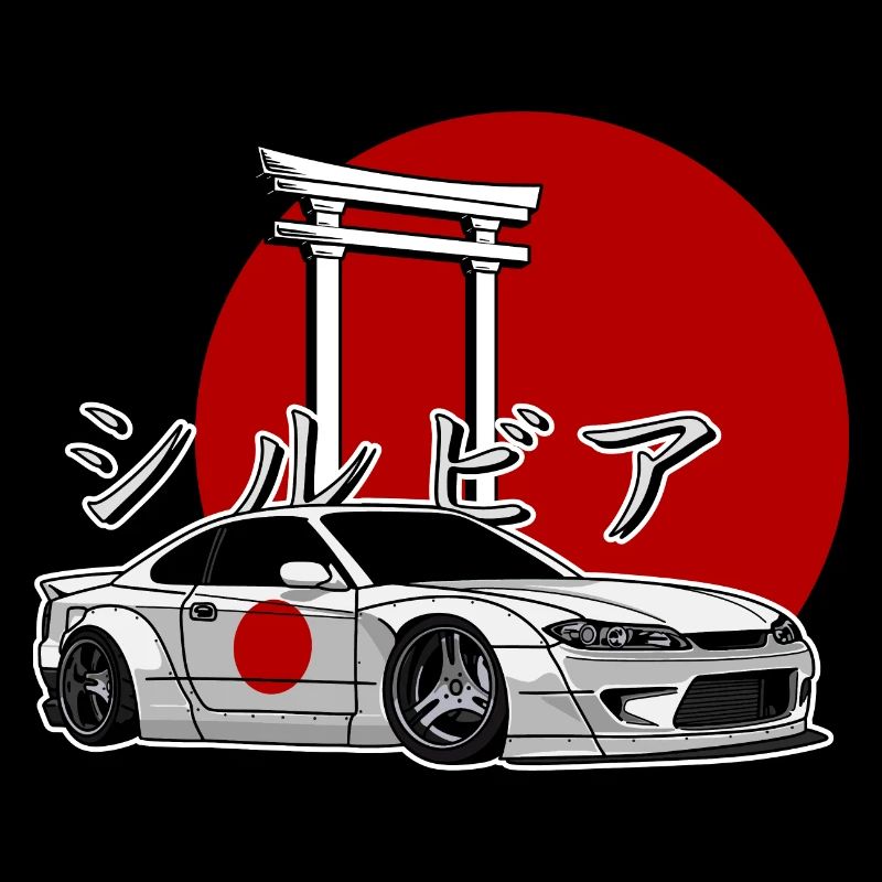 S15 Silvia Drift Legende JDM Sonne Hieroglyphen
