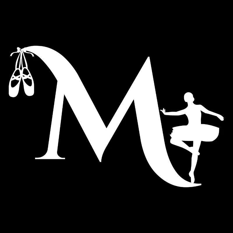Buchstabe m Ballerina