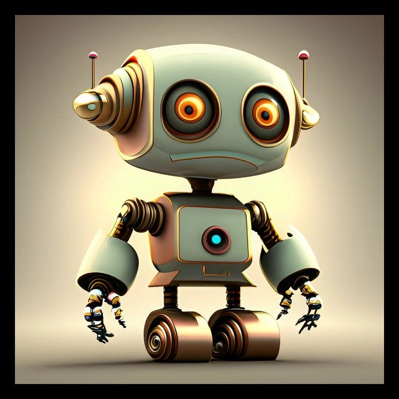 Happy Halloween cute robot fun