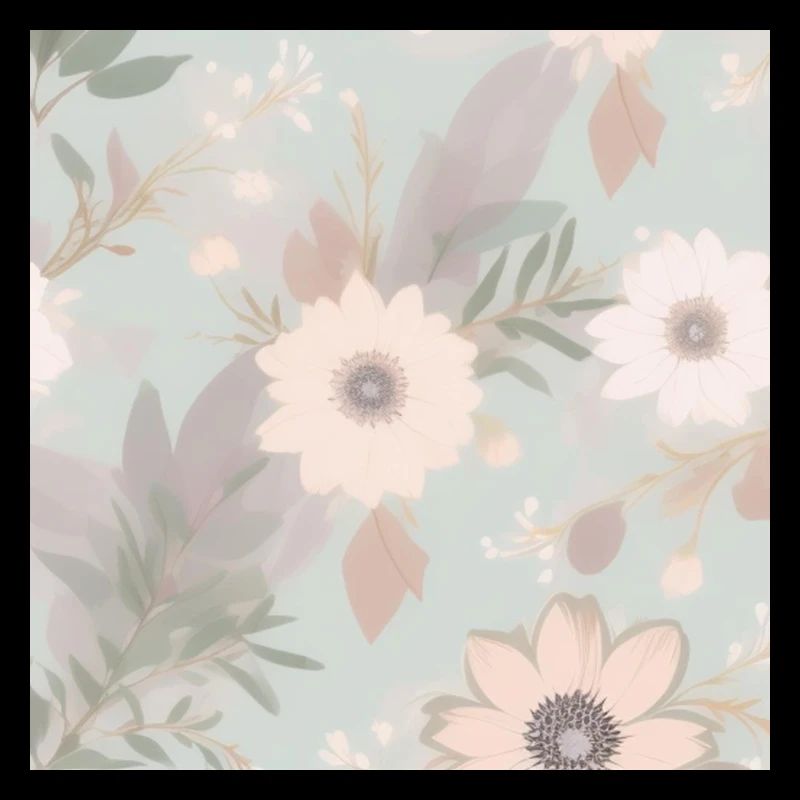 Fleurs aux couleurs pastel