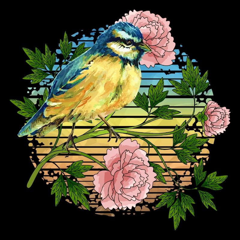 Bunter Vogel