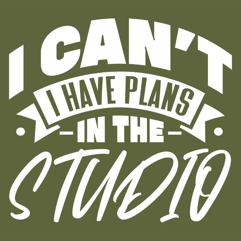 I can't have plans in the studio