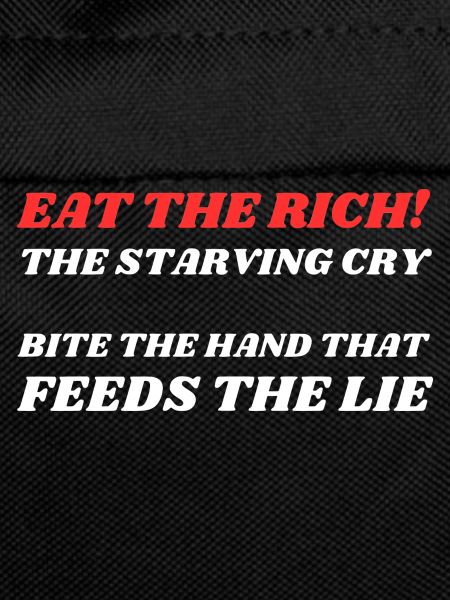 Eat the rich! white