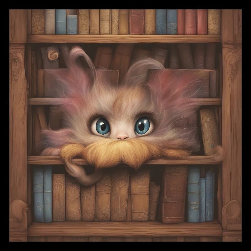Fabelwesen im Buchregal