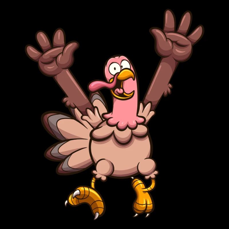 Happy Cartoon Turkey