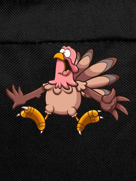 Scared Cartoon Turkey