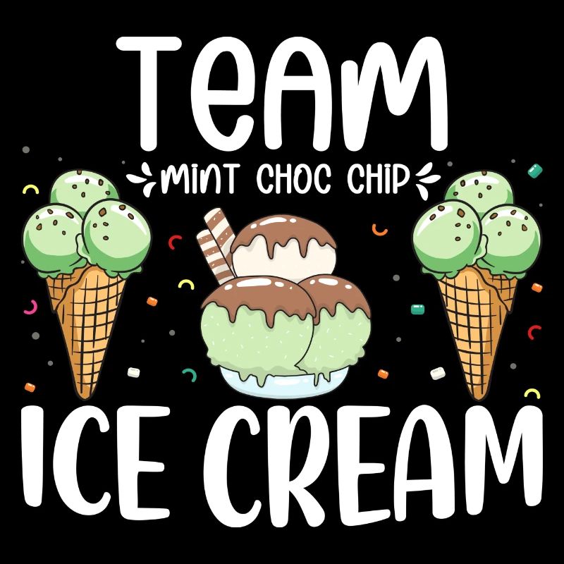 Team Mint Choc Crème glacée Cornet Crème glacée Crème glacée