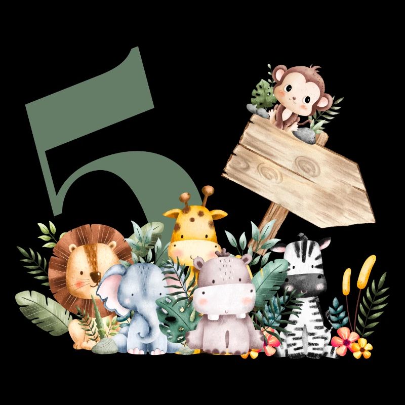 5th Birthday Personalized Safari