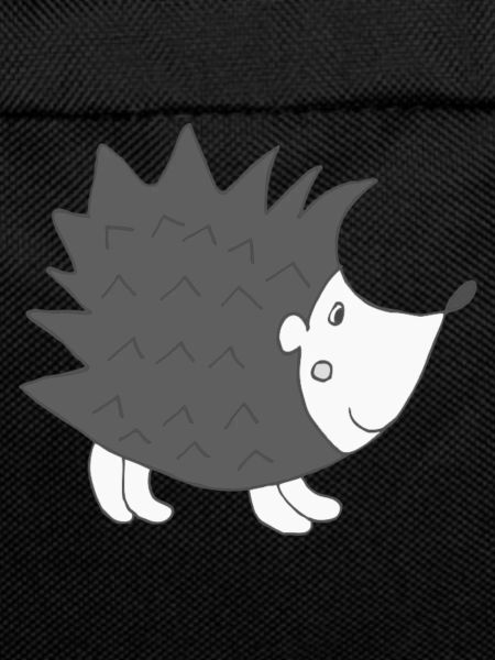 Hedgehog Black White