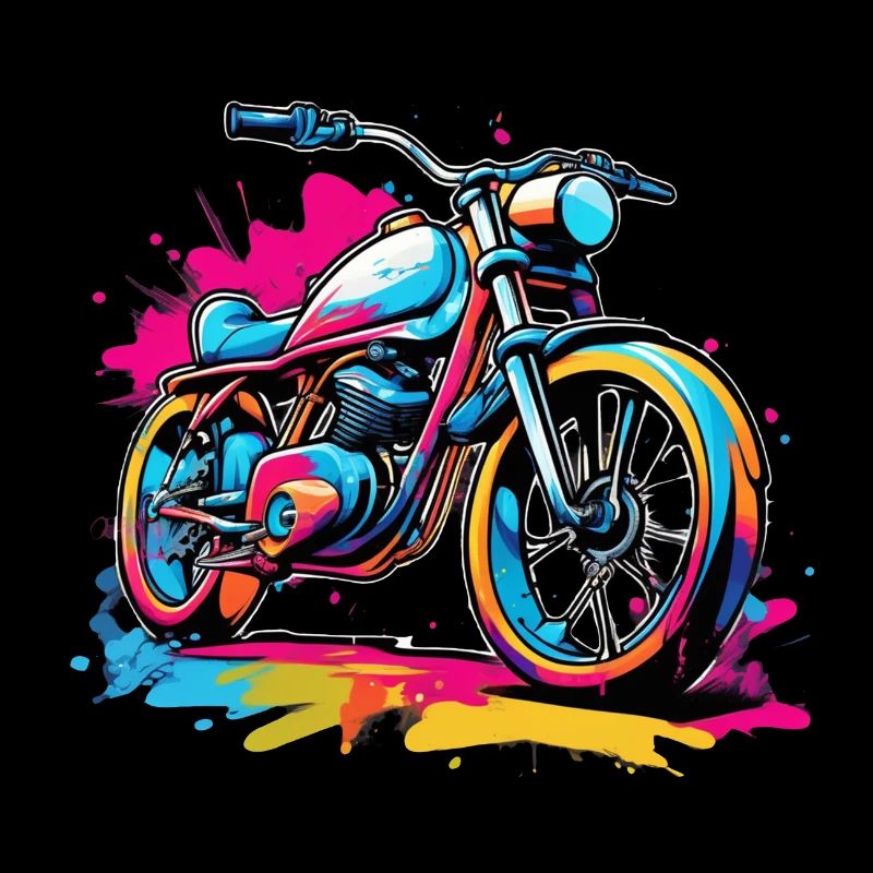 moto vintage style retro - graffiti