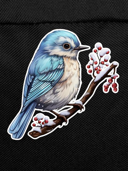 Cute bird in winter