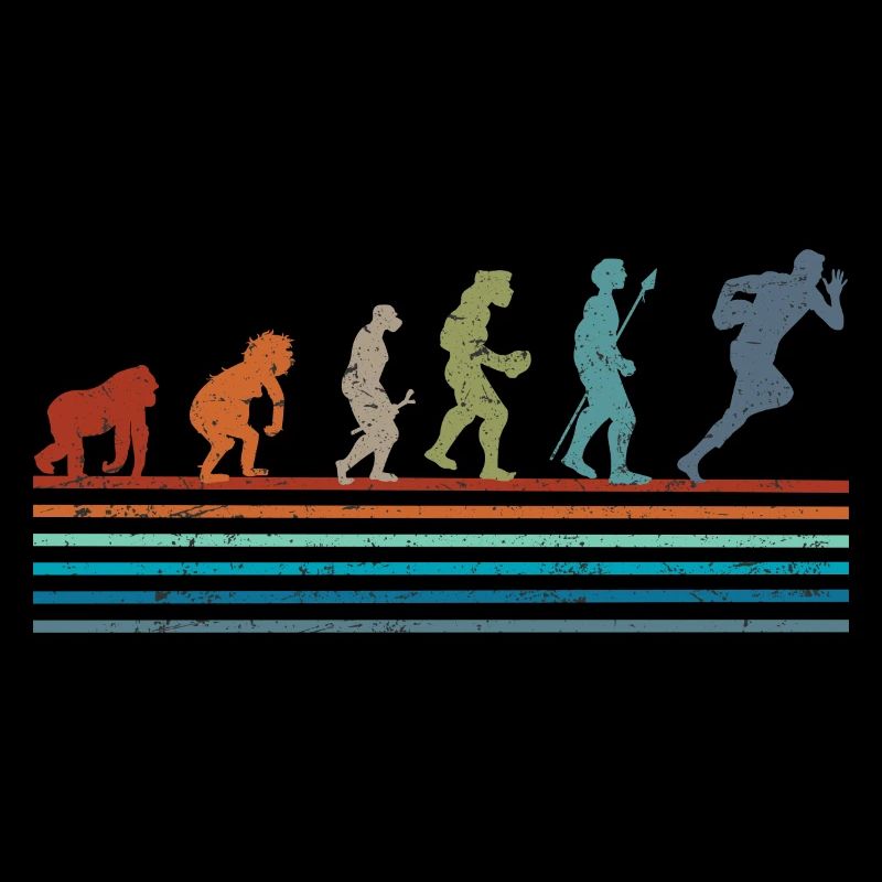 Évolution rétro vintage rugby