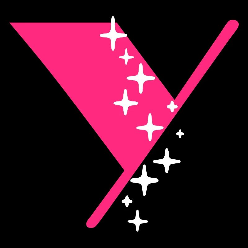Letter Y Glitter