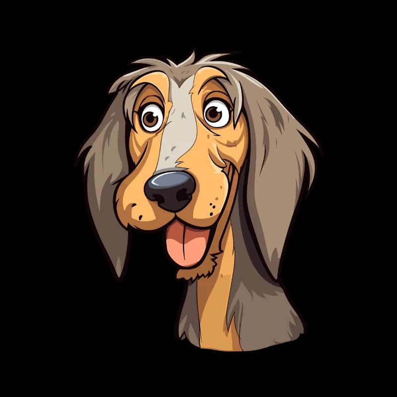 Schweizer Laufhund Dog Breed Cartoon Kawaii Illust
